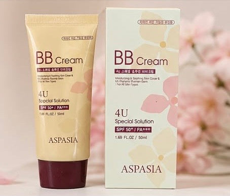 ASPASIA 4U Special Solution BB Cream 50ml (SPF 50+ PA+++) Miracle Skin Perfector BB Cream Anti-Aging Secret Black