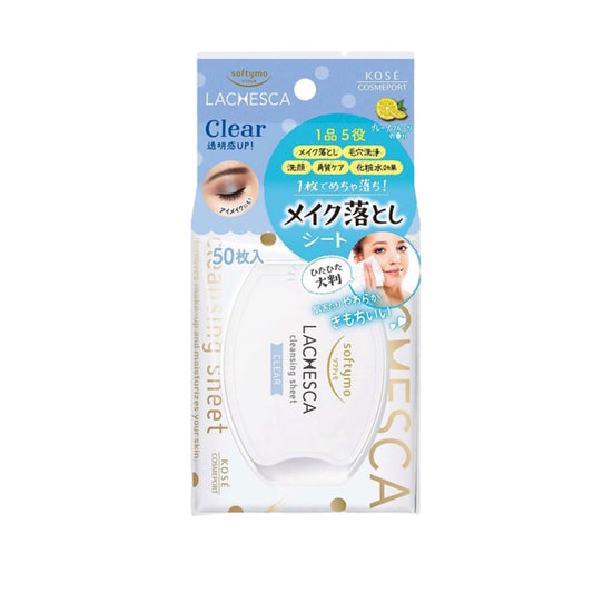 Softymo Lachesca Water Cleansing Sheet Clear Makeup Remover 50 sheets